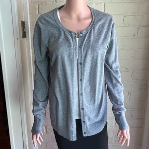 Merona size large gray business casual comfy cardigan